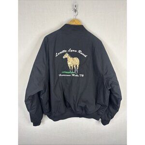 Loretta Lynn Ranch Jacket XL Hurricane Mills TN Horse Embroidered Snap Front